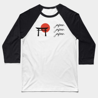 Japan Japan Japan Torii Gate Baseball T-Shirt